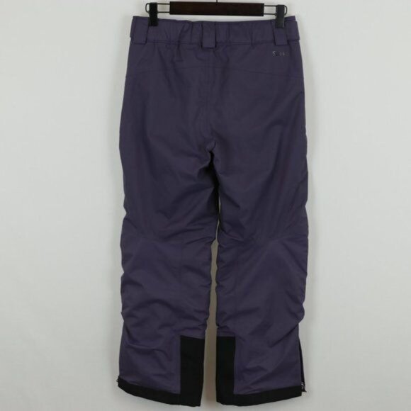REI Girls Medium Purple Adjustable Fleece Lined Insulated Winter Snow Pants - Picture 3 of 14